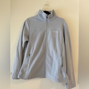 Columbia Soft light blue Fleece sweater